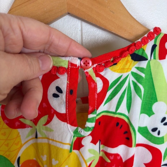 Disney Store Fruit‎ Print Pom Trim Cover Up Beach Pool Summer Fun Size 5/6 - Picture 11 of 16